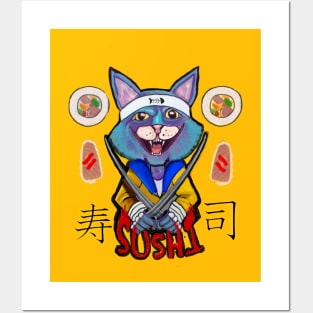 Catana the sushi ninja Posters and Art